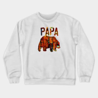 papa bear abstract Crewneck Sweatshirt